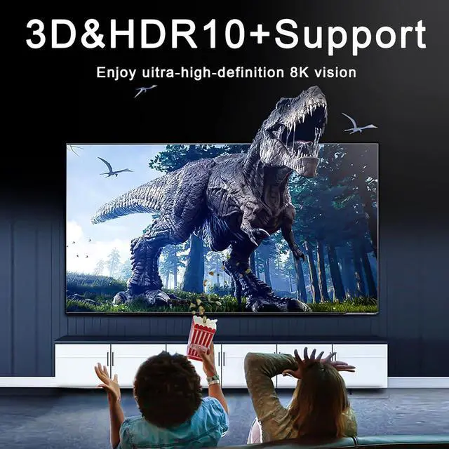 Alt view image 3 of 7 - WRIARICH HDMI Switch 4K@120HzBidirectional2 in 1 Out HDMI Splitter/1 in 2 Out Switcher, 2 Port Hdmi Switcher Box Supports VRR, Dynamic HDR, HDCP 2.3,HDMI Switcher Selector for Xbox PS3 4 5 TV Gaming