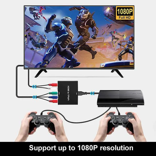 Alt view image 5 of 7 - HDMI to YPbPr Converter, 1080P HDMI to Component, HDMI to RGB Converter, HDMI in Component Out Converter for MacBook TV Blu-Ray DVD PS4 DVD, PSP, Xbox 360,Amazon Fire TV (HDMI to Ypbpr)