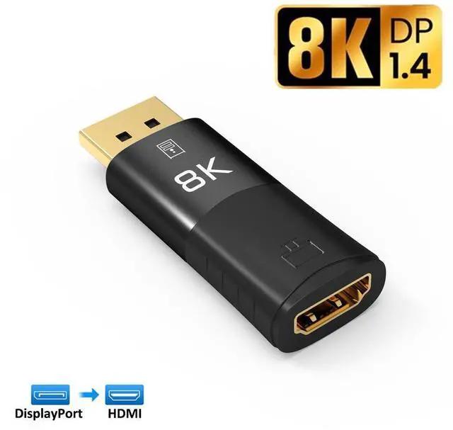 Main image of WRIARICH 8K@30Hz DisplayPort to HDMI-compatible Adapter Converter Display Port Male DP to Female HD TV Cable Adapt Video For PC TV Laptop