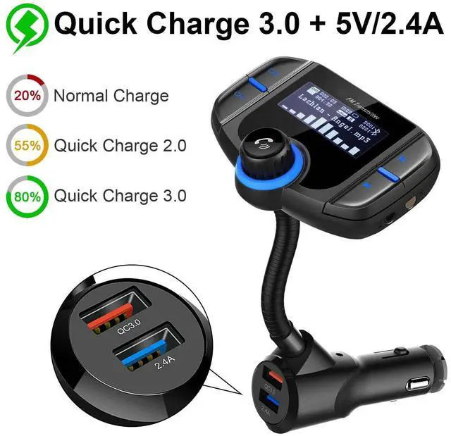 Main image of BT70 Handsfree Call Car Charger,Wireless Bluetooth FM Transmitter Radio Receiver,Mp3 Audio Music Stereo Adapter,Dual USB Port Charger Compatible for All Smartphones,Samsung Galaxy,LG,HTC,etc.