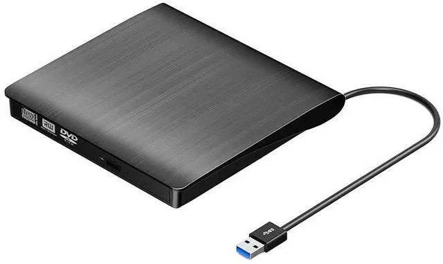Alt view image 2 of 7 - WRIARICH USB 3.0 External DVD Drive for Laptop, Portable High-Speed USB 3.0 CD Burner/DVD Reader Writer for PC Desktops, Compatible with Windows/Mac OSX/Linux-Black