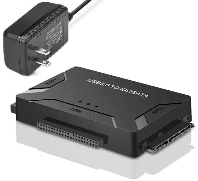 Main image of WRIARICH E01 USB 3.0 to IDE/SATA Converter Hard Drive Adapter with Power Switch for 2.5"/3.5"SATA HDD/SSD & IDE HDD Drives Optical Drive, Support 6TB, Include 12V 2A Power Adapter & USB 3.0 Cable