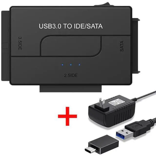 Main image of USB 3.0 to IDE/SATA External Hard Drive Reader Applicable to 2.5"/3.5" HDD/SSD, with 12V/2A Power Supply, E02