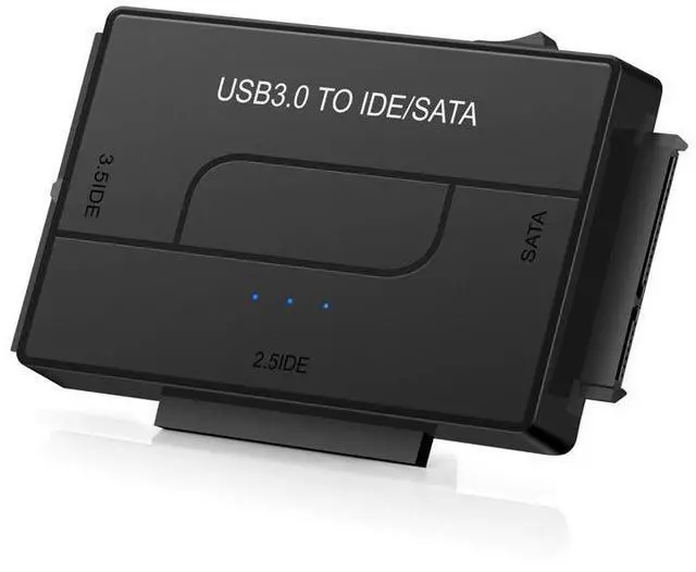 Main image of USB 3.0 to SATA and IDE Adapter, External Hard Drive Ultra Recovery Converter for Universal 2.5 3.5 IDE and SATA HDD SSD, 5.25-inch DVD/CD-ROM Optical Drive, Easy to Use