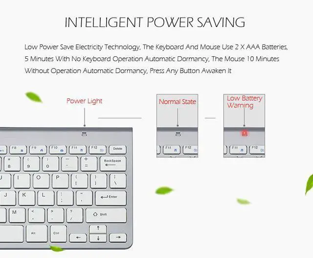 Alt view image 5 of 7 - WRIARICH K1088 Wireless Keyboard and Mouse Combo Keyboard and Mouse Included, 2.4GHz Dropout-Free Connection,Mouse and Keyboard, Standard Packaging-(White)