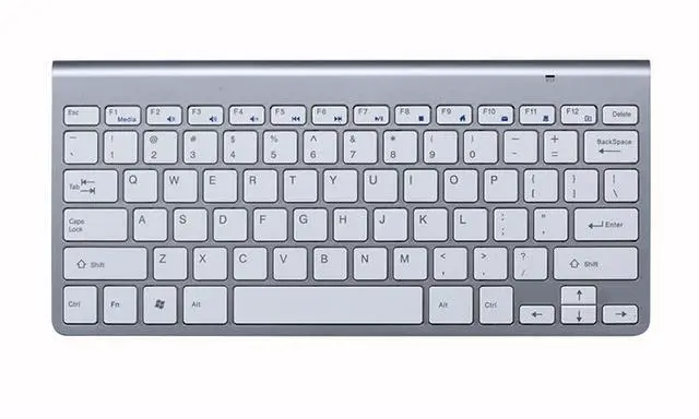 Alt view image 2 of 7 - WRIARICH 2.4G Wireless Keyboard Mouse Ultra-Thin Comb 78 Key Mini Teclado e mouse sem fio for Desktop Laptop Smart TV Home Office Use,Silver