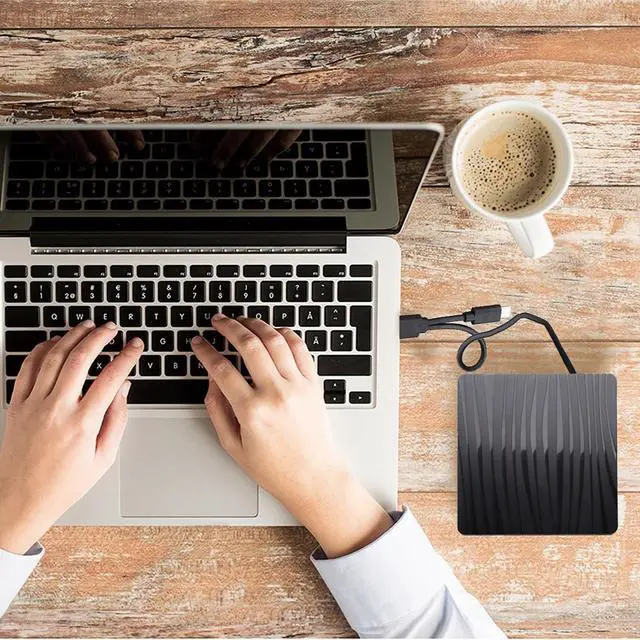 Alt view image 7 of 7 - WRIARICH BT689 External CD DVD Drive USB 3.0 Type-C Slim Aluminum Portable DVD/CD ROM +/-RW Optical Drive Burner Writer for MacBook Pro/ Air, iMac, Windows/ Linux/ Mac Laptop Desktop, Silver