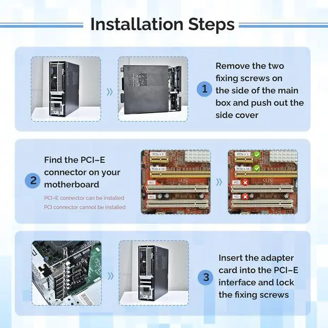 Alt view image 7 of 7 - PCI-E to USB 3.0 7-Port(7X USB-A) Expansion Card,PCI Express USB Add in Card, Internal USB3.0 Hub Converter for Desktop PC Host Card Support Windows 10/8/7/XP and MAC OS 10.8.2 Above