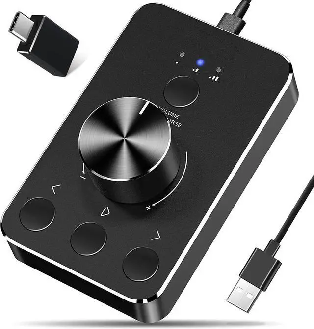 Main image of WRIARICH Multimedia Controller Knob with One-Click Mute Function and 3 Volume Control Modes Audio Adjuster Volume Controller for Win7/8/10/MAC