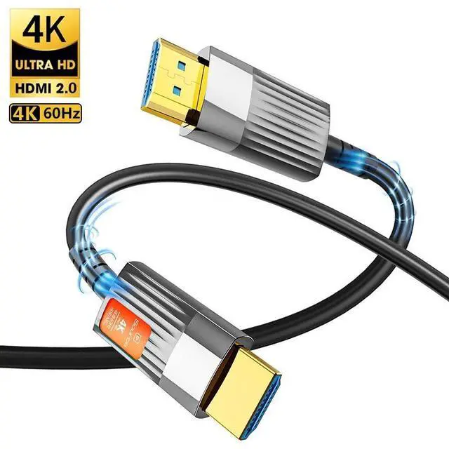 Main image of 16FT Fiber Optic HDMI Cable in-Wall, Fiber HDMI Cable Supports 4K@60Hz, 4:4:4/4:2:2/4:2:0, HDR, Dolby Vision, HDCP2.2, ARC, 3D, High Speed 18Gbps, Slim and Flexible HDMI Fiber Optic Cable