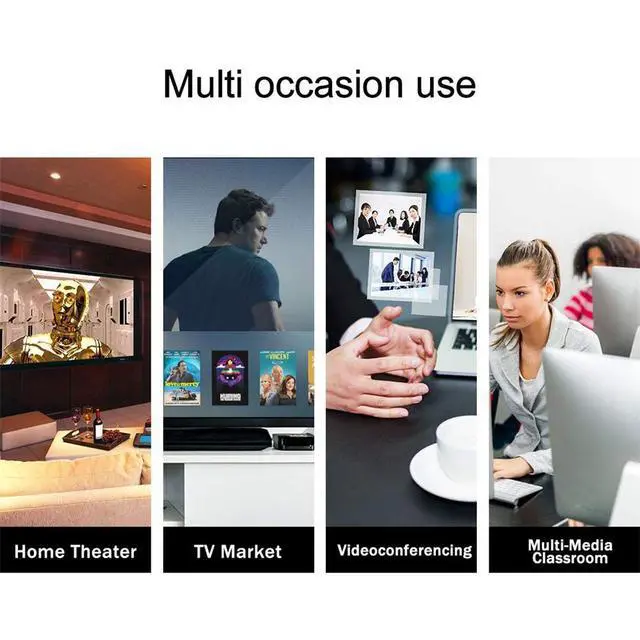 Alt view image 6 of 7 - WRIARICH HDMI Splitter 1 in 4 Out 4K 60Hz Multi-Resolution Output, HDMI 2.0 Splitter Supports EDID HDR HDR10 / Dolby Vision 4K@60Hz 8:8:8 HDCP2.2