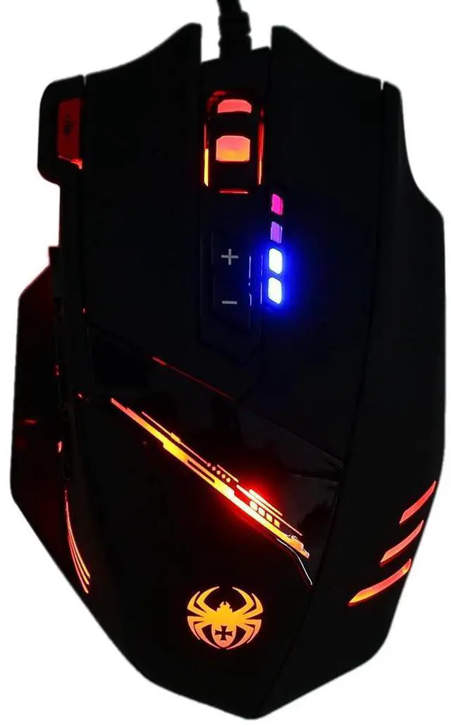 Main image of WRIARICH C-12 Wired USB Optical Gaming Mouse 7 LED Lights 12 Key Adjustable 4000DPI Computer Mouse Mice Cable Mouse for Pro Gamer