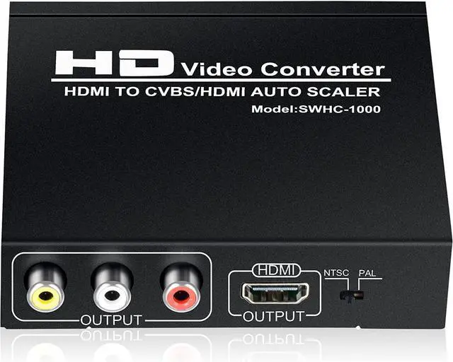 Main image of HDMI to HDMI RCA Converter, HDMI to HDMI AV 3RCA CVBs Composite Video Audio Adapter Supports PAL/NTSC for TV Stick, PS3, PC, Laptop, Xbox, HDTV, DVD