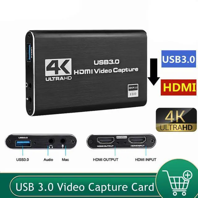 Main image of WRIARICH USB3.0 1080P 60FPS Video Audio Capture Card, HDMI USB 2.0 4K HD 1080P 60FPS Game Capture Video Audio Recorder for Live Streaming for PS3/ PS4 /Xbox One/DSLR/Camcorders/Action Cam