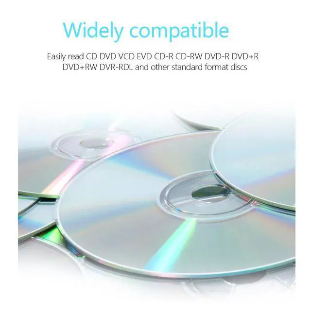 Alt view image 7 of 7 - WRIARICH Portable USB 3.0 Slim 8X DVD/ Burner +/- Rewriter External Drive with Type-c, Touch Sensitive Button Support SD cards Reader Compatible with both Mac & Windows, (X-TDVDD) Black