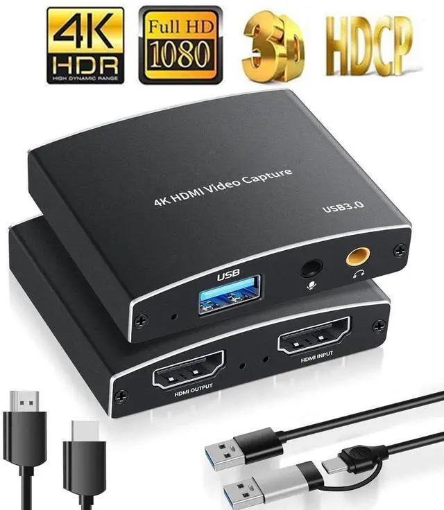 Main image of WRIARICH External USB Capture Card, Stream and Record in 1080p 60FPS 4K@60Hz with ultra-low latency on Nintendo Switch/PS5/OBS/PC/Camera, in OBS and more, works with PC and Mac