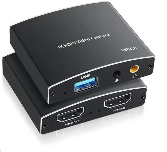 Main image of WRIARICH 4K 60Hz Audio Video Capture Card,HD Video Capture,HDMI USB 3.0 USB-C Video Grabber Device, Full HD 1080P 60FPS Compatible with Nintendo Switch/PS4/PS5/Xbox One (Black)