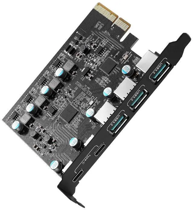 Main image of WRIARICH PCIE to USB Expansion Card, 5-Port (3X USB 3.2 A,2X USB C) Superspeed 10Gbps Front Expansion Card, USB PCIE Expansion Card for Win XP Win7 Win 8 Win 10 Win 11 Linux