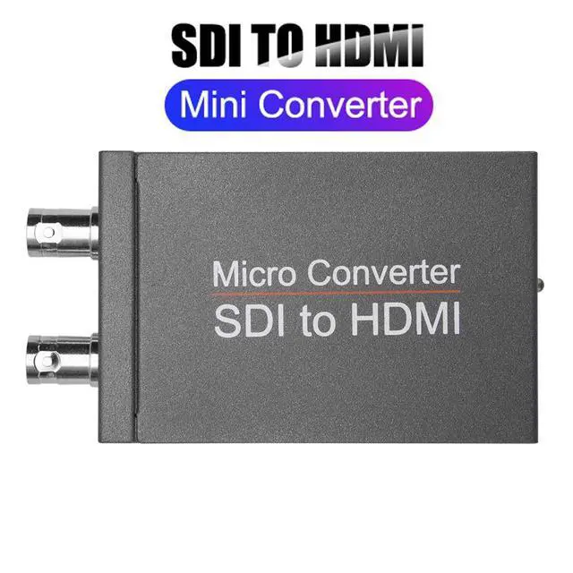 Main image of SDI to HDMI Converter, Mini SDI to HDMI Audio Video Converter Adaptr Support 3G-SDI, HD-SDI, SD-SDI with SDI Loopout for Camera HDTV
