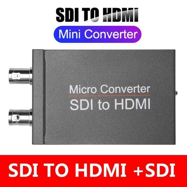 Main image of Micro Converter SDI to HDMI(with Power Supply),3G-SDI/HD-SDI/SD-SDI to HDMI Converter Adapter,SDI in HDMI out SDI Loopout,1080P Video Audio Splitter,Support HDCP 1.3 for Camcorder Camera to TV