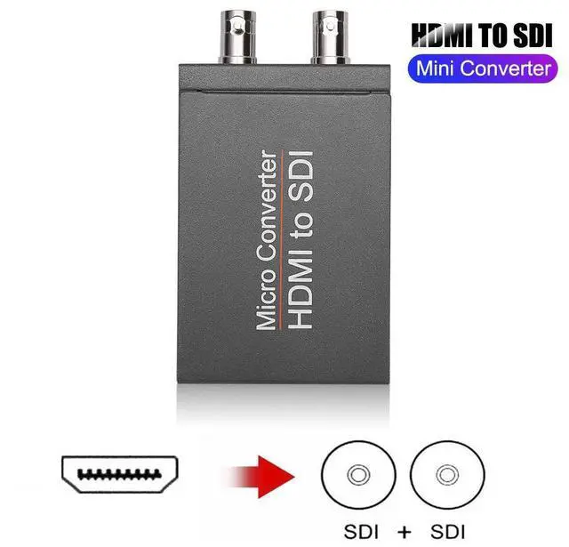Main image of Micro Converter HDMI to SDI with Power,HDMI in to Two SDI Output Mini 3G HD SD-SDI Video Converter Adapter with Audio Embedder,Support 1080P 60Hz,Auto Format Detection for Camera(HDMI to SDI)