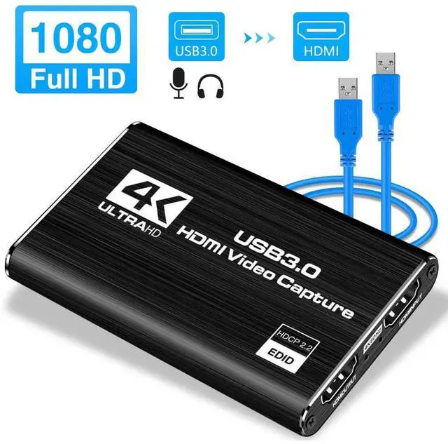 Main image of WRIARICH Capture Card, Video Capture Card 4K 1080P 60FPS, HDMI Capture Card Switch, Game Capture Card USB 3.0 for Live Streaming Video Recording, Screen Capture Device Work with PS4/PC/OBS/DSLR/Camera