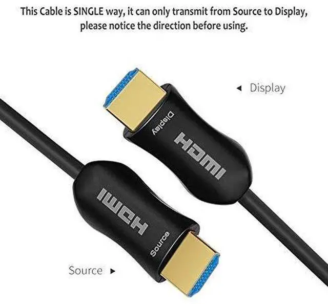 Alt view image 3 of 7 - WRIARICH Fiber HDMI Cable , 4K@60Hz 18.2Gbps High Speed HDMI Fiber Optic Cable HDMI 2.0b Fiber Optic Cable ARC, HDCP2.2, 3D, Subsampling 4:4:4/4:2:2/4:2:0 Slim and Flexible HDMI - 3.3ft(1meter)