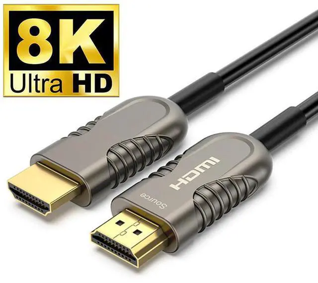 Main image of 8K Fiber Optic HDMI2.1 Cables, 16FT/5M 48Gbps 8K & 4K Ultra High Speed Cords(8K@60Hz 7680x4320, 4K@120Hz) eARC HDR10 HDCP 2.2 & 2.3 3D, Compatible for PS5/PS4/X-Box/Roku TV/HDTV