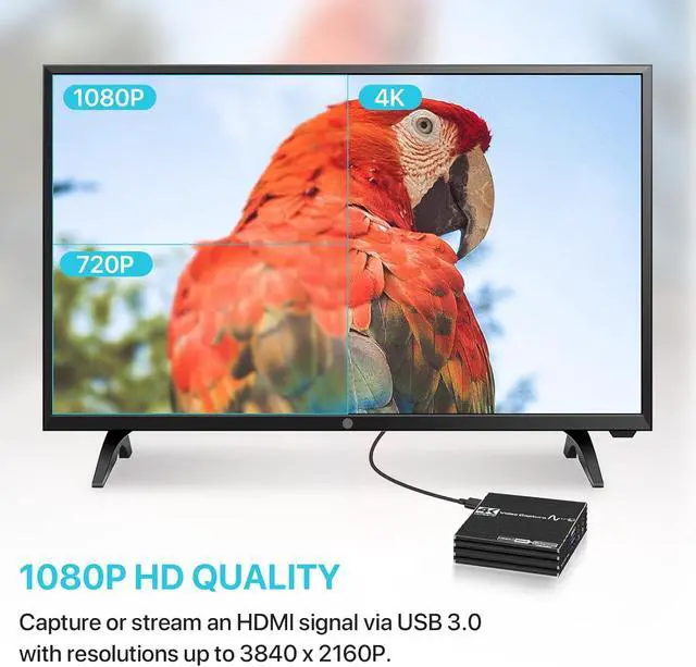 Alt view image 6 of 7 - WRIARICH 4K Capture Card, Audio Video Capture Card with Microphone & HDMI Loop-Out,1000M RJ45, 1080p 60fps Video Recorder for Gaming/Live Streaming/Video Conference, Works for PS4/OBS/Camera/ PC
