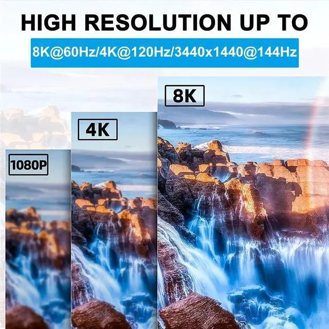 Alt view image 4 of 7 - USB C Switch, 8K 60Hz 2 in 1 Output USB3.1 Type C Data Transfer Splitter, 10Gbps Data Transfer PD 100W Power Delivery Share Monitor Switch Selector with Power Indicator for PCs