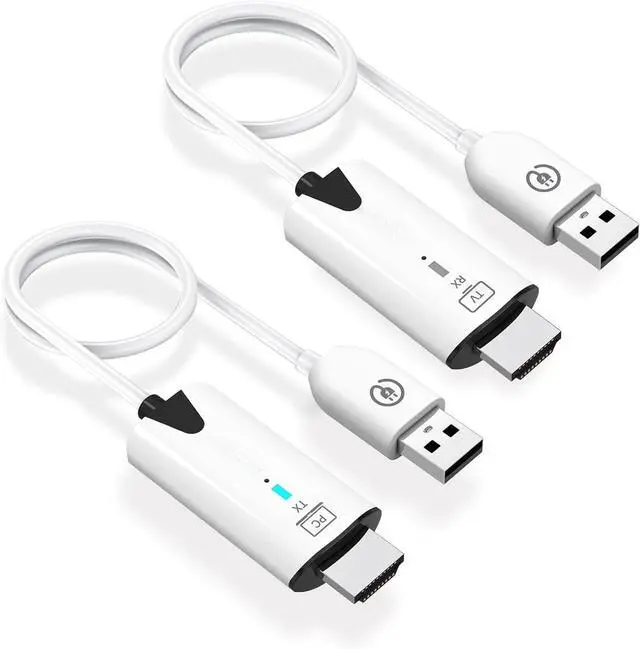 Main image of WRIARICH Wireless 1080P@60Hz HDMI Extender up to 30m (100ft), Compact Design, 2.4G&5G Wireless Frequency Bands, No Need App for Desktop, PC, TV Box, PS4/5 to TV/Projector/Monitor