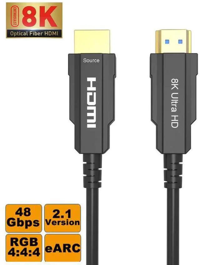 Main image of WRIARICH 8K HDMI Optic Cable Real UHD HDR 8K 48Gbps,8K@60Hz 4K@120Hz HDMI Fiber Support 3D HDCP2.2 HDMI Cable for PS4 SetTop Box HDTVs Projectors, 10m 33ft