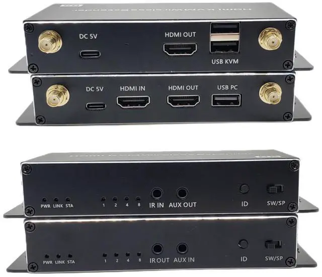 Main image of WRIARICH 5G Wireless HDMI KVM USB Extender Transmit 1080P@60Hz HD Video Output Supports 656FT/200M for TV DVR Laptop PS5 Switch DSLR Camera Projector