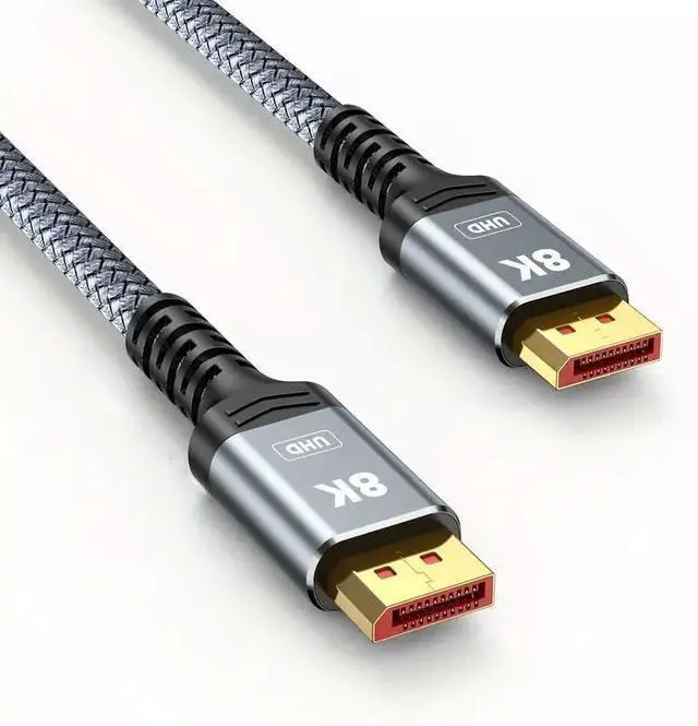 Main image of WRIARICH 8K DisplayPort 1.4 Cable 3.3ft (8K@60Hz, 4K@144Hz, 2K@240Hz), High Speed 32.4Gbps, Long Braided Copper DP Display Port 1.4 1.2 Cord for Gaming Monitor, Graphics, PC