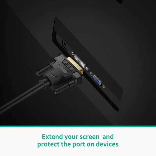 Alt view image 5 of 7 - WRIARICH Bi-Directional HDMI to DVI Cable, HDMI Female to DVI-D 24+1 Male Video Conveter support 3D, 4K, for Raspberry Pi, TV Box, TV Stick, Graphics Card, Wii U, Laptop and More