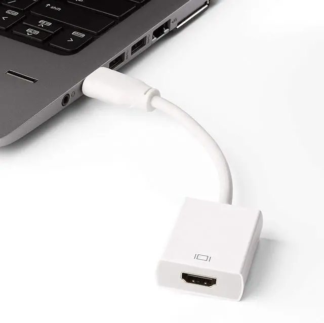 Alt view image 6 of 7 - WRIARICH Display Port to HDMI, Displayport to HDMI Adapter Converter(Male to Female) for DisplayPort Enabled Desktops and Laptops to Connect to HDMI Displays Adapter - Male to Female, White
