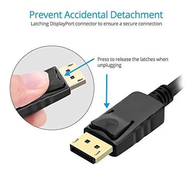 Alt view image 6 of 7 - WRIARICH DisplayPort to HDMI, Display Port to HDMI Adapter 1080P Gold Plated (Male to Female) for DisplayPort Enabled Desktops and Laptops to HDMI Converter Connect Displays, Black