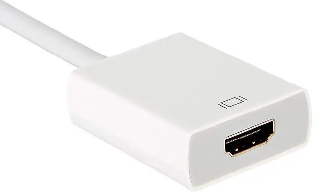 Alt view image 4 of 7 - WRIARICH DisplayPort to HDMI, Display Port to HDMI Adapter 1080P Gold Plated (Male to Female) for DisplayPort Enabled Desktops and Laptops to HDMI Converter Connect Displays, White
