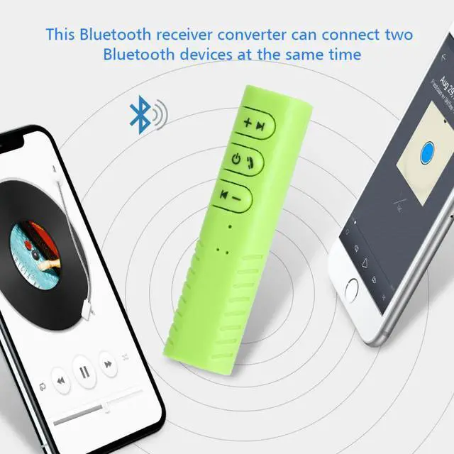 Alt view image 6 of 7 - WRIARICH AX-03 3.5mm Bluetooth Stereo Headphone Earphone Audio Receiver Adapter Converter, Green