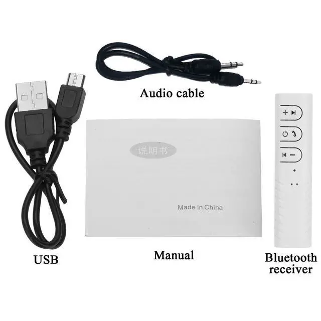 Alt view image 4 of 7 - WRIARICH AX-03 3.5mm Bluetooth Stereo Headphone Earphone Audio Receiver Adapter Converter, White