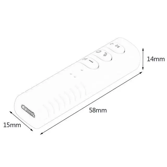 Alt view image 5 of 7 - WRIARICH AX-03 3.5mm Bluetooth Stereo Headphone Earphone Audio Receiver Adapter Converter, White