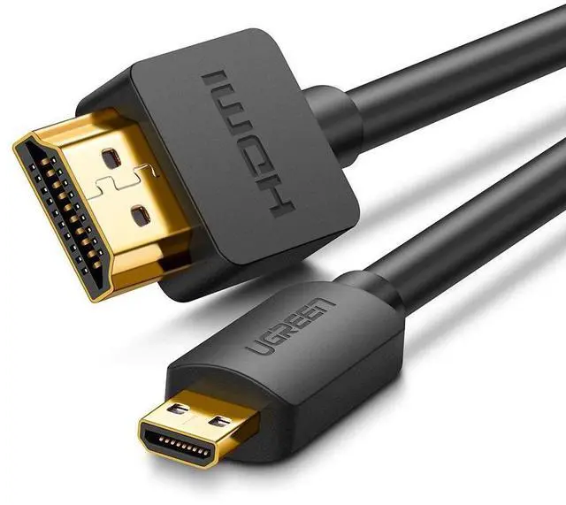 Main image of WRIARICH Micro HDMI to HDMI Cable, High-Speed HDTV HDMI to Micro HDMI Cable Supports Ethernet, 3D, 4K and Audio Return for GoPro Hero 5/6, Tablets, Cameras, Laptop-(3.3ft, 1m)