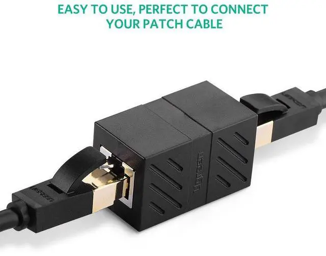 Alt view image 2 of 7 - WRIARICH RJ45 Female To Female Network Ethernet LAN Splitter Connector Transfer Head RJ45 Adapter Coupler for Cat7 Cat6 Cat5e(5-pack Black)