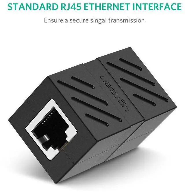 Alt view image 5 of 7 - WRIARICH RJ45 Female To Female Network Ethernet LAN Splitter Connector Transfer Head RJ45 Adapter Coupler for Cat7 Cat6 Cat5e(5-pack Black)