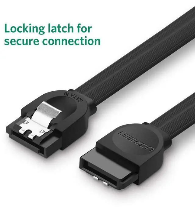 Alt view image 2 of 7 - WRIARICH SATA III Cable (3 Pack) plug 18 Inches 6.0 Gbps Data Cable with Locking Latch for SATA HDD, SSD, CD Driver, CD Writer