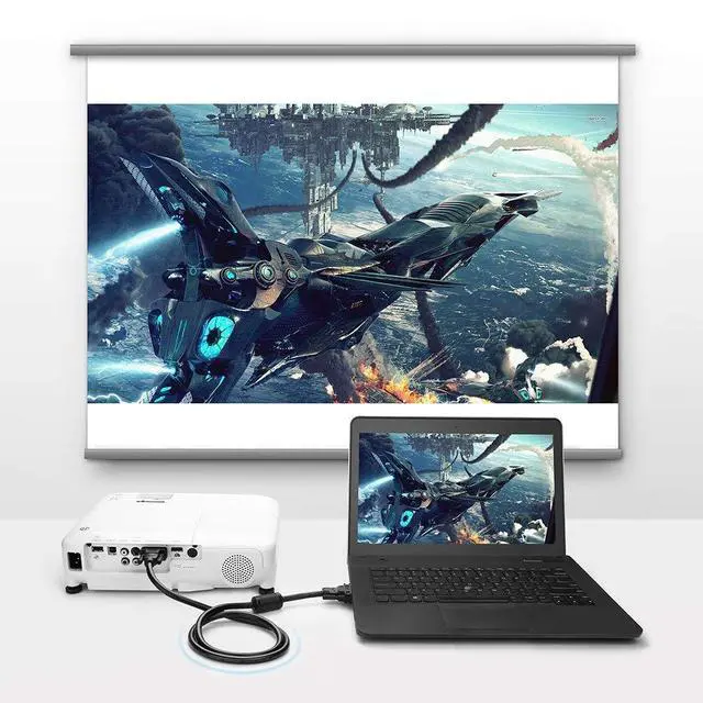 Alt view image 6 of 7 - WRIARICH 1080P VGA SVGA HD15 Male to Male for Projectors, HDTVs, Displays and More VGA Enabled Devices-(3.3ft/1m)