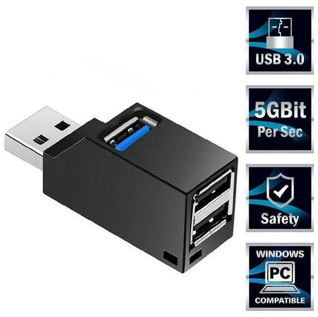 Main image of WRIARICH Mini 3 Ports USB 3.0 Hub High Speed Data Transfer Splitter Box Adapter For Pc Laptop Usb Hub 3/6 Port Usb Hub