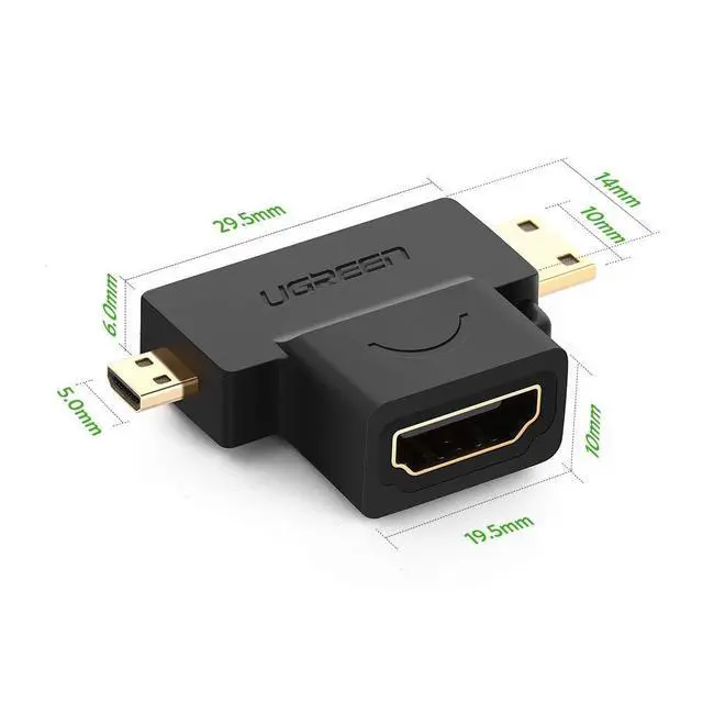 Alt view image 6 of 6 - WRIARICH Hdmi-to-micro-/mini-hdmi Adapter