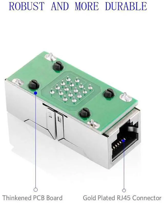 Alt view image 6 of 7 - WRIARICH RJ45 Coupler Ethernet Connectors Cat 7 Cat6 Cat5 Cat5e in-Line Coupler Ideal for Extending The Ethernet Cables Female to Female (Black) (2PCS)