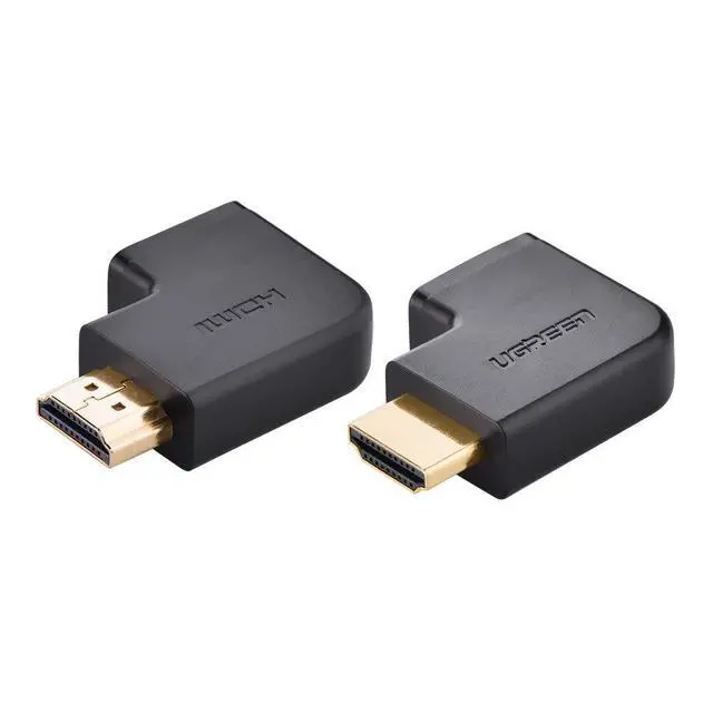 Alt view image 4 of 6 - WRIARICH Left and Right Angle HDMI Adapter 90 Degree 270 Degree HDMI Adaptor Male to Female HDMI Converter Vertical Flat Coupler 2 Pcs Support 3D 4K 1080P HDMI Extender